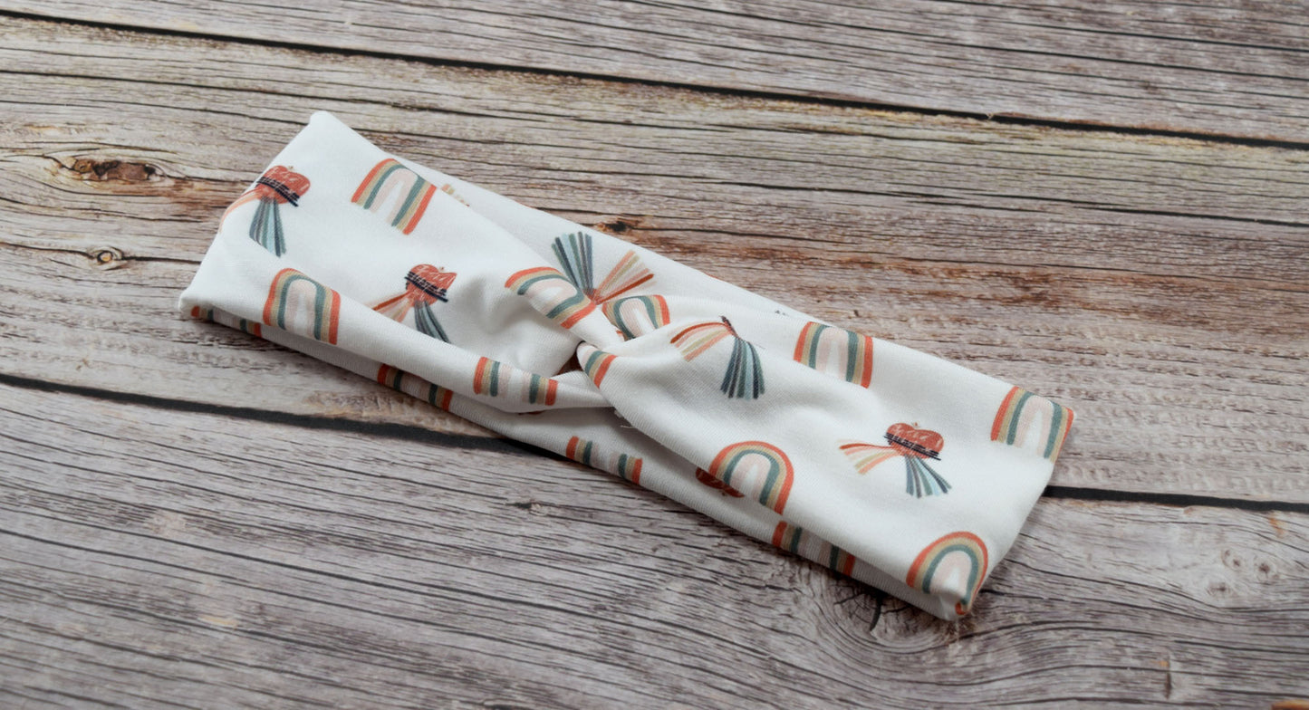 KID SIZED Rainbow Divine Mercy Twist Headband