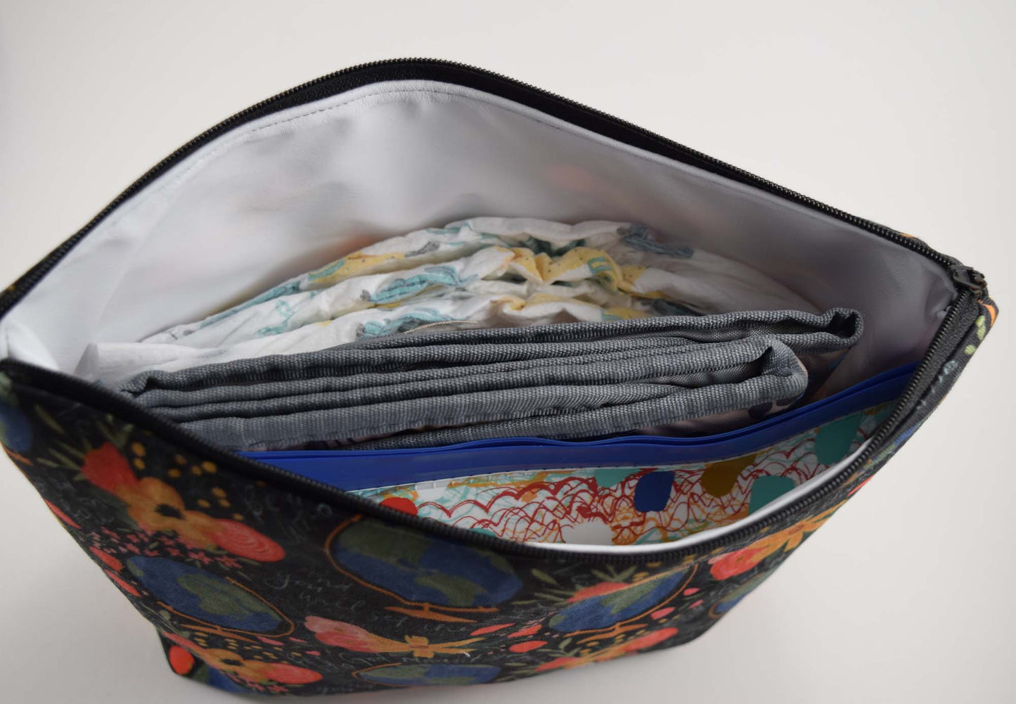 Hearts of the Holy Family Diaper Clutch