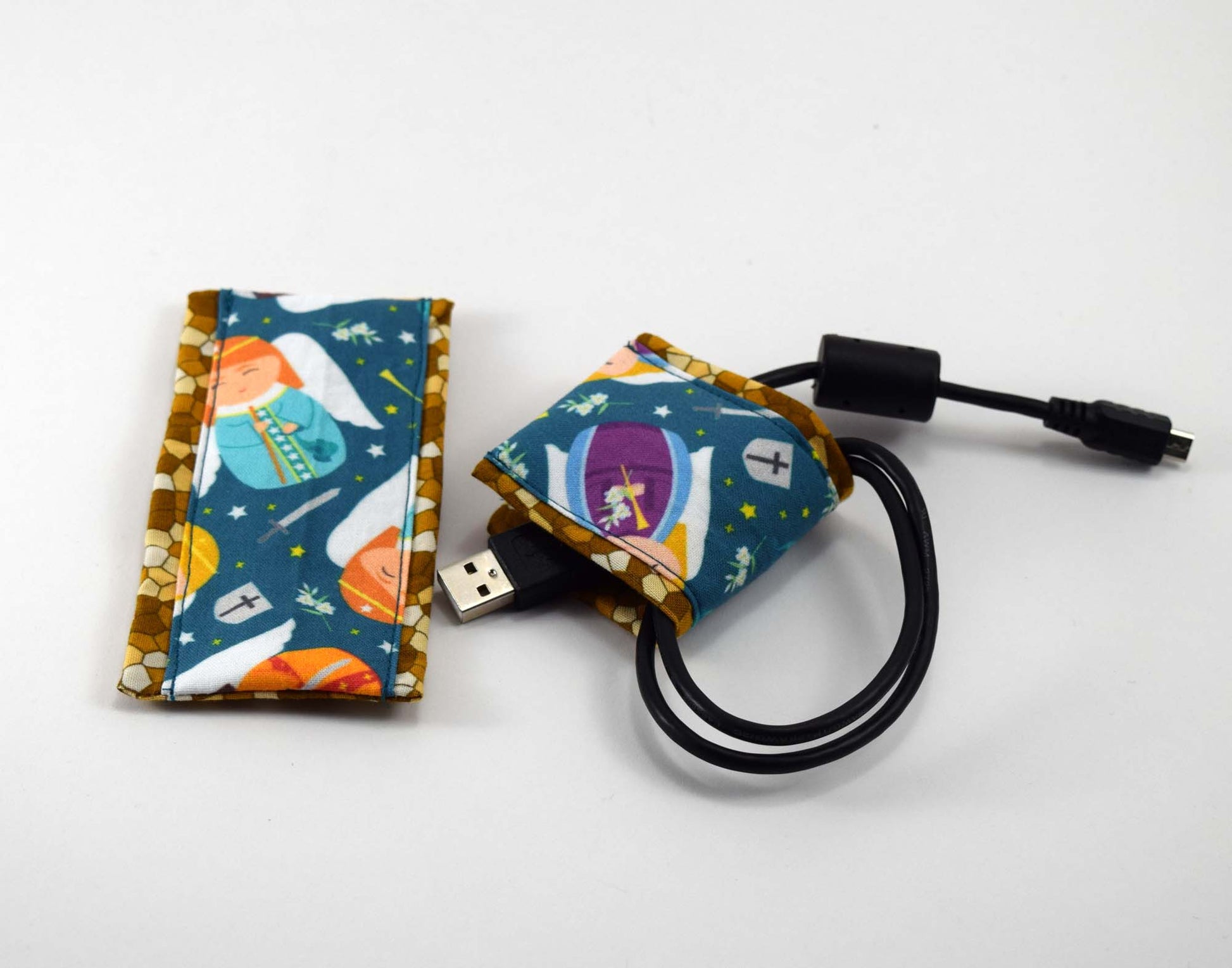catholic cord wrap, catholic cord keeper, archangels
