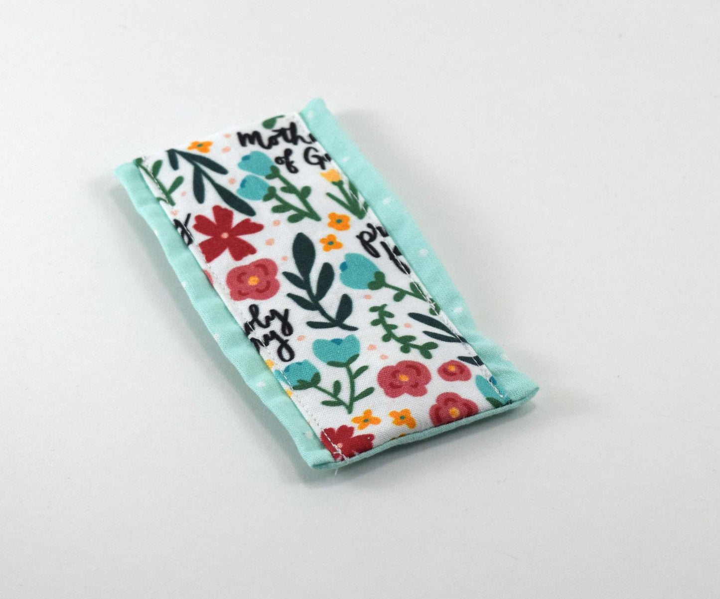 Catholic Cord Keeper - Floral Hail Mary - Joyful Mama Joyful Baby