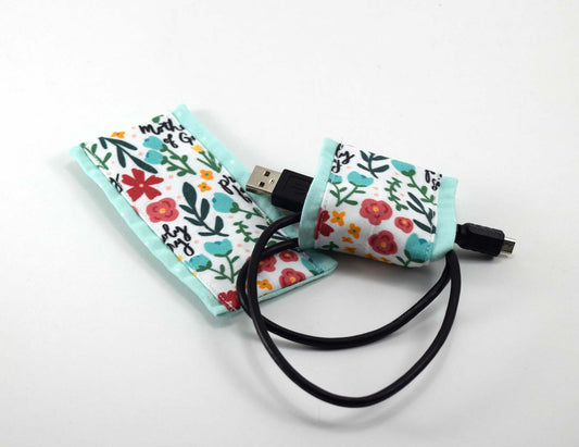 Catholic Cord Keeper - Floral Hail Mary - Joyful Mama Joyful Baby