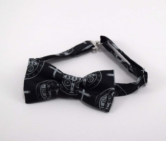 catholic boy bow tie,  catholic bow tie, catholic boy gift,  st benedict bow tie, st benedict, latin, catholic gift