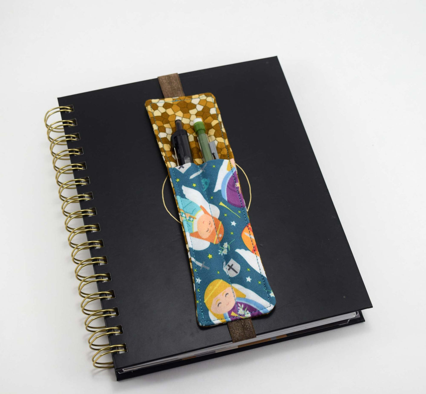 catholic pen holder, catholic journal, archangels