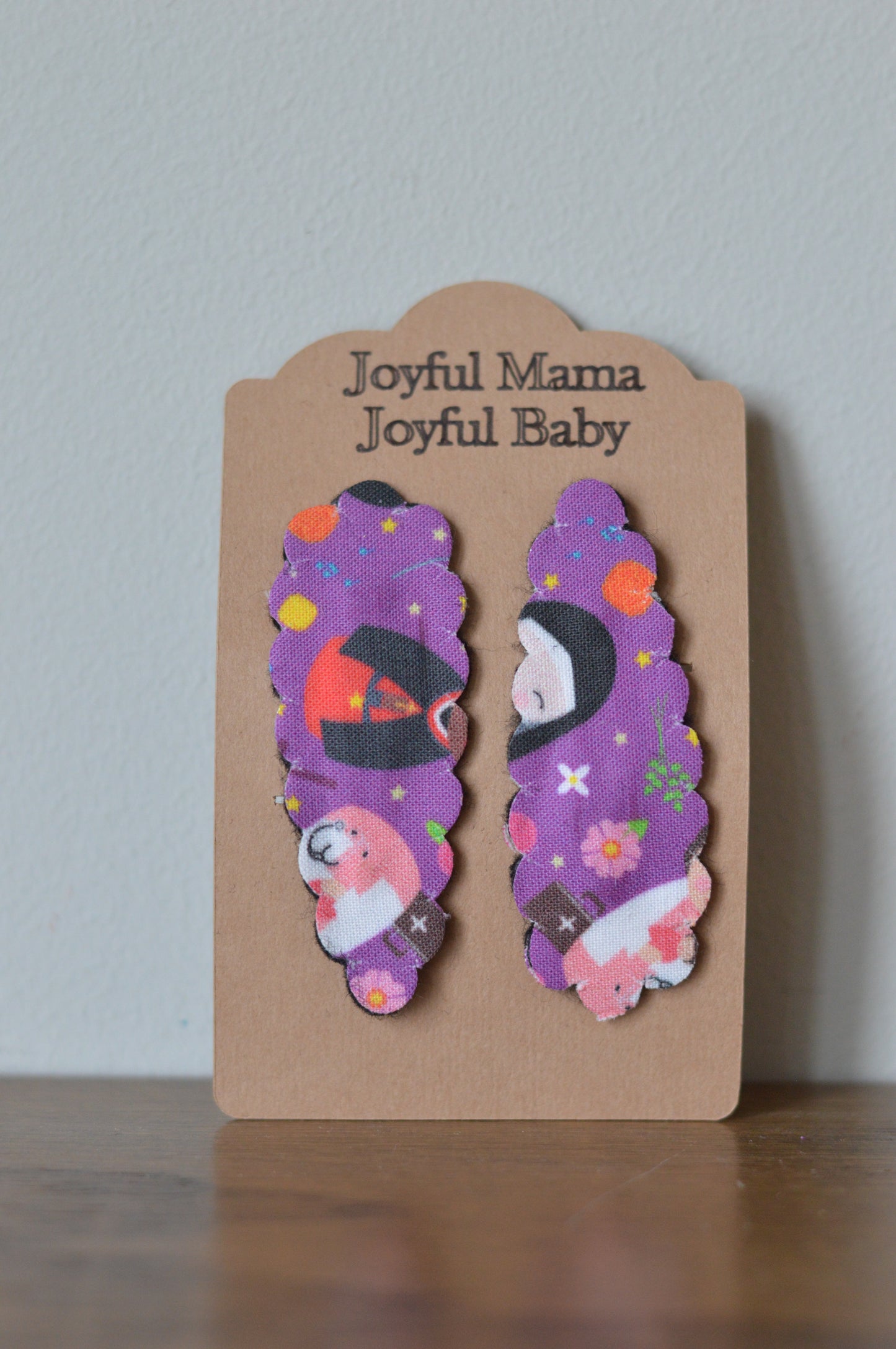 Catholic Hair Clips - Saint Dolls - Joyful Mama Joyful Baby