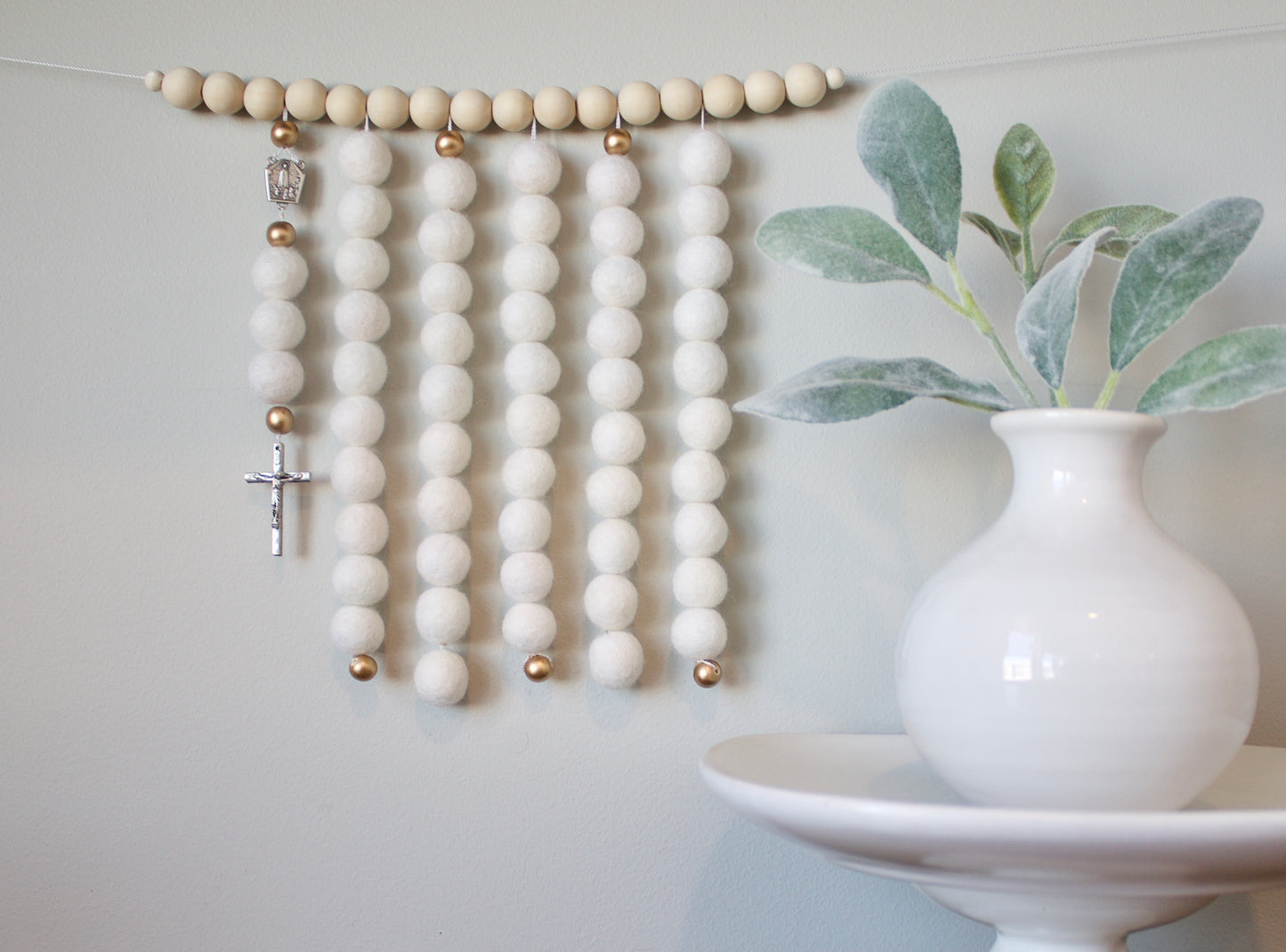 Mini Rosary Wall Hanging - Joyful Mama Joyful Baby