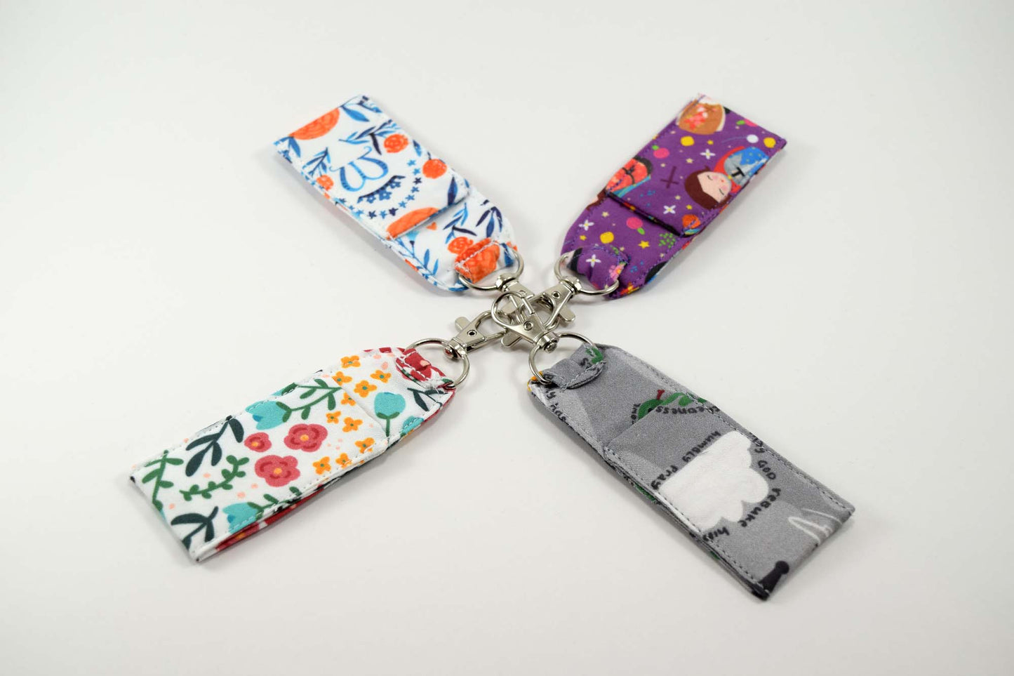 Catholic Chapstick Holder - Floral Hail Mary - Joyful Mama Joyful Baby