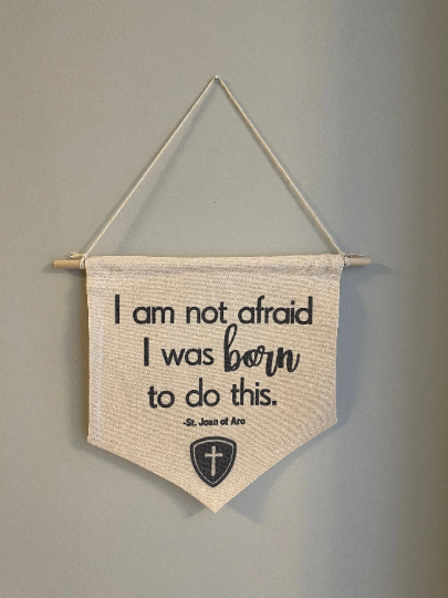 St. Joan of Arc wall banner-Catholic-gift-decor