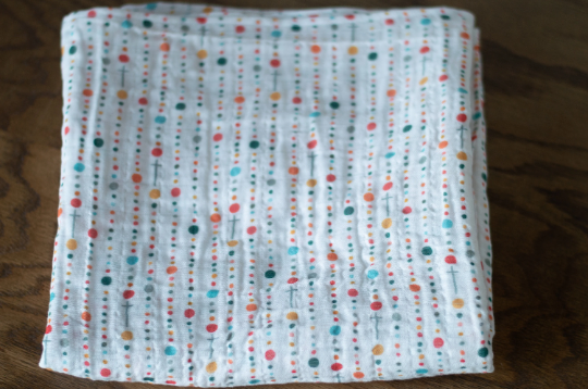 Catholic Swaddle Blanket -  Rosary - Joyful Mama Joyful Baby