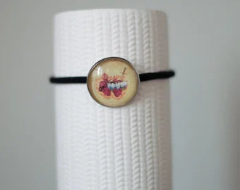 Sacred and Immaculate Heart Hair Tie- Catholic- Hair Elastic-womens gift
