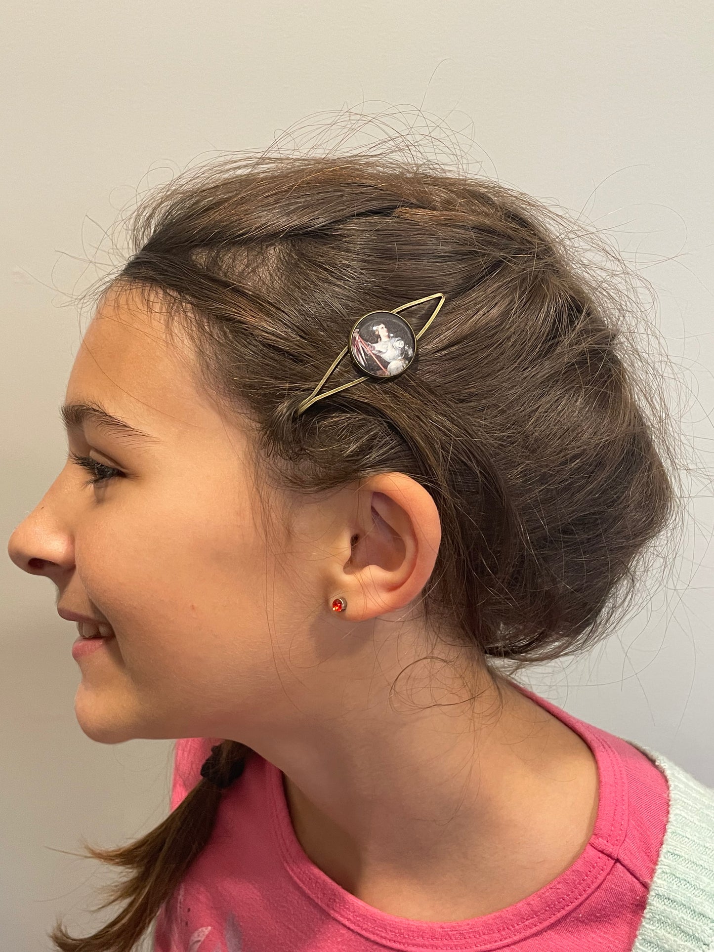 St Joan of Arc barrette- Catholic-womens gift