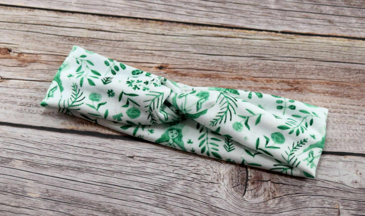KID SIZED White Our Lady of Knock Twist Headband