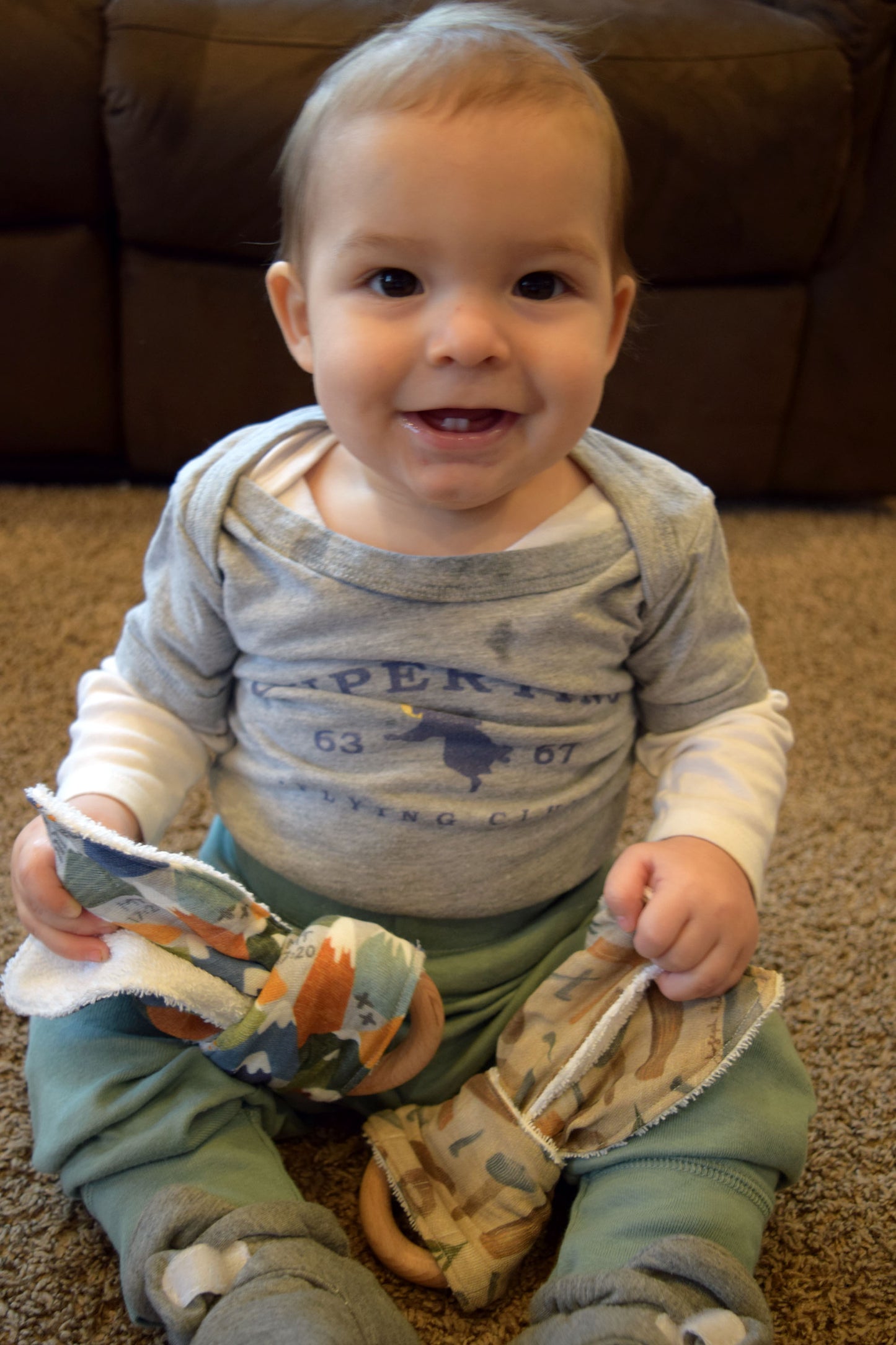 Catholic Bunny Ear Teething Toy - Holy Family