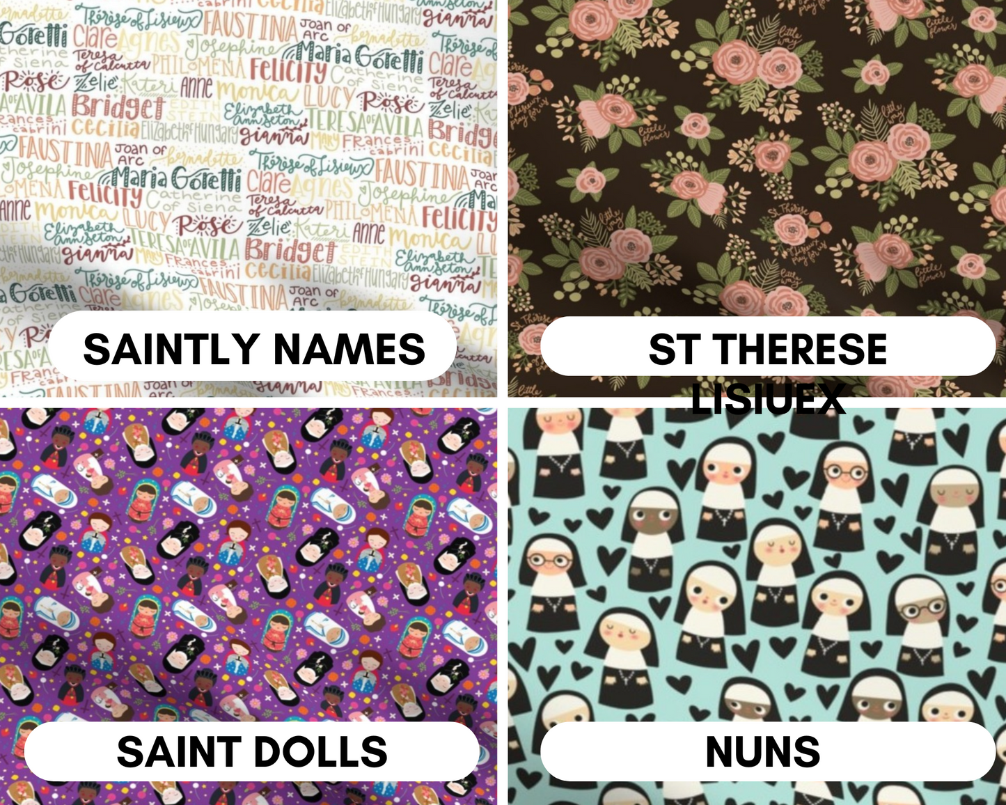 Saint Catholic Scrunchies