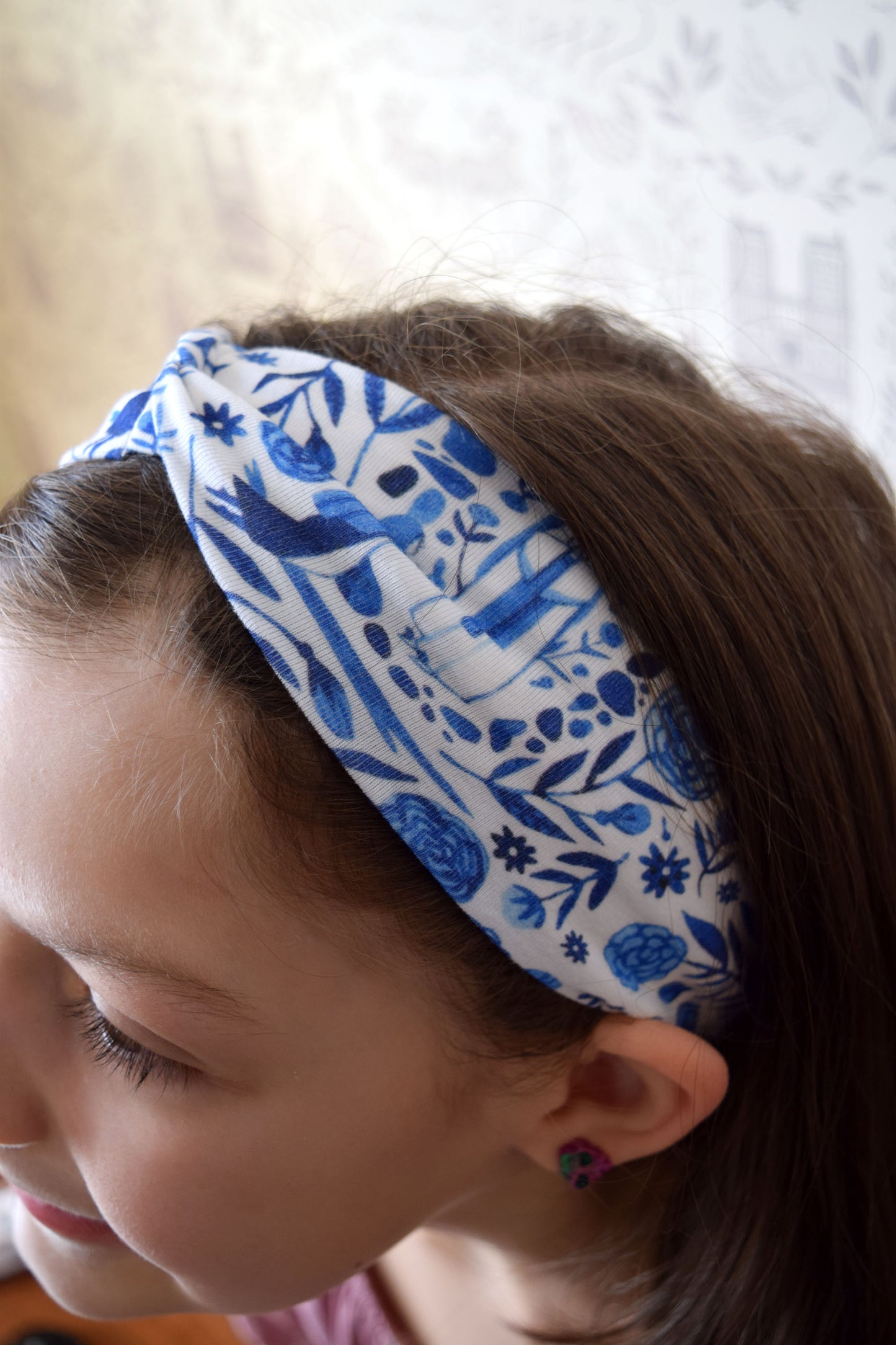 KID SIZED Our Lady of Lourdes Twist Headband