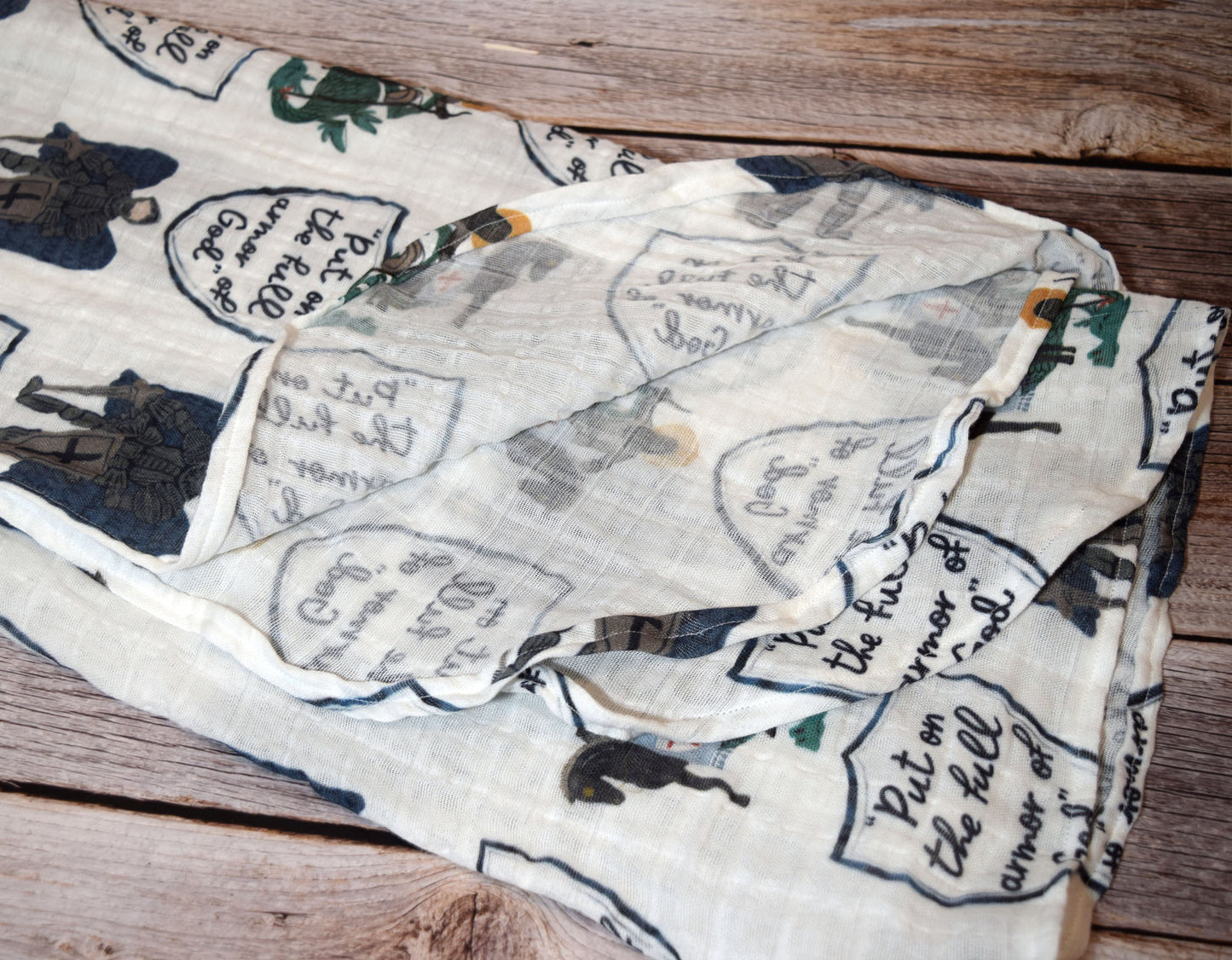 Catholic Swaddle Blanket - Armor of God
