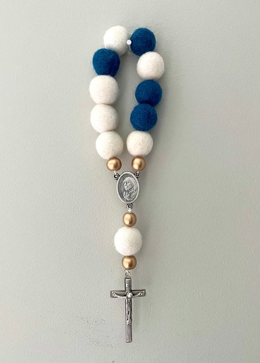 St. Mother Teresa decade wall rosary - Joyful Mama Joyful Baby