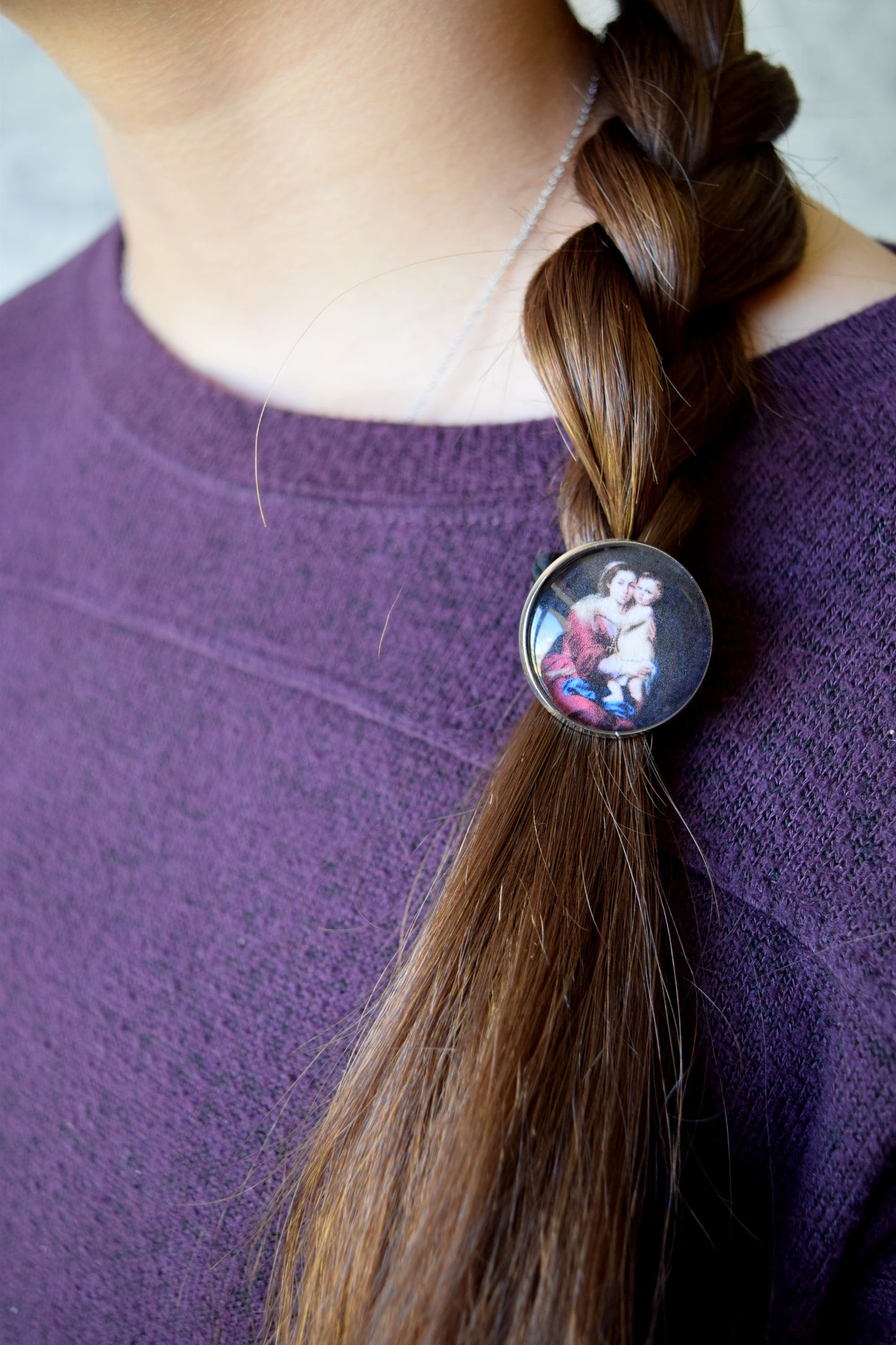 The Virgin of the Rosary Hair Tie -Womens Gift