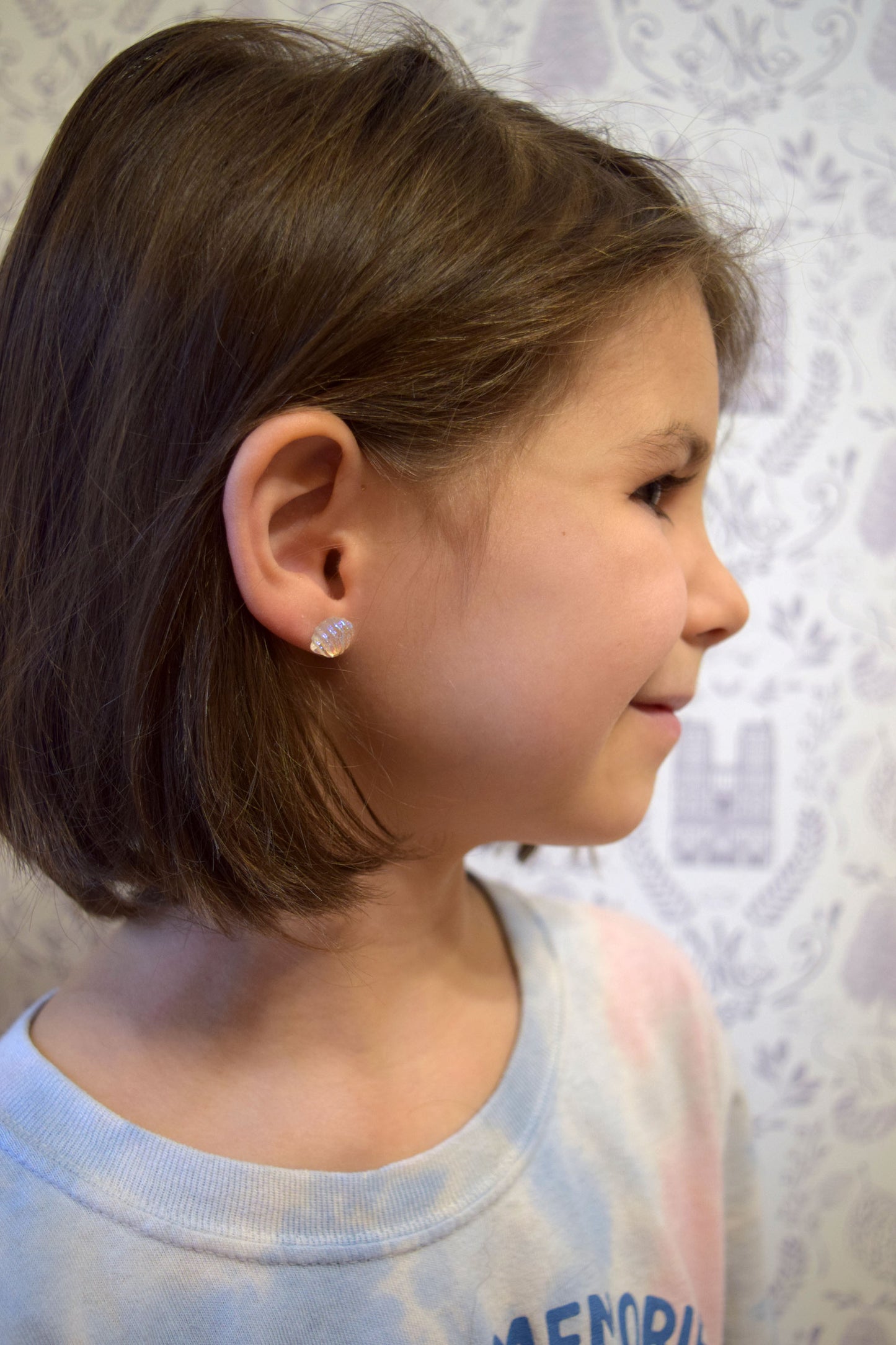 st augustine earrings, st augustine seashells, catholic saint earrings, catholic girl earrings, seashell earrings for catholics, seashell legend