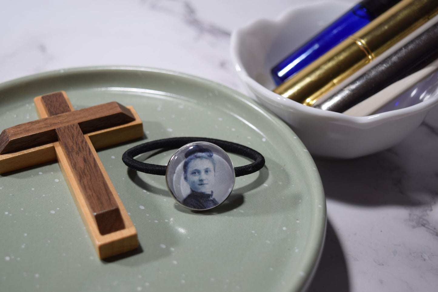 St. Thérèse of Lisieux- Catholic- Hair Elastic-womens gift