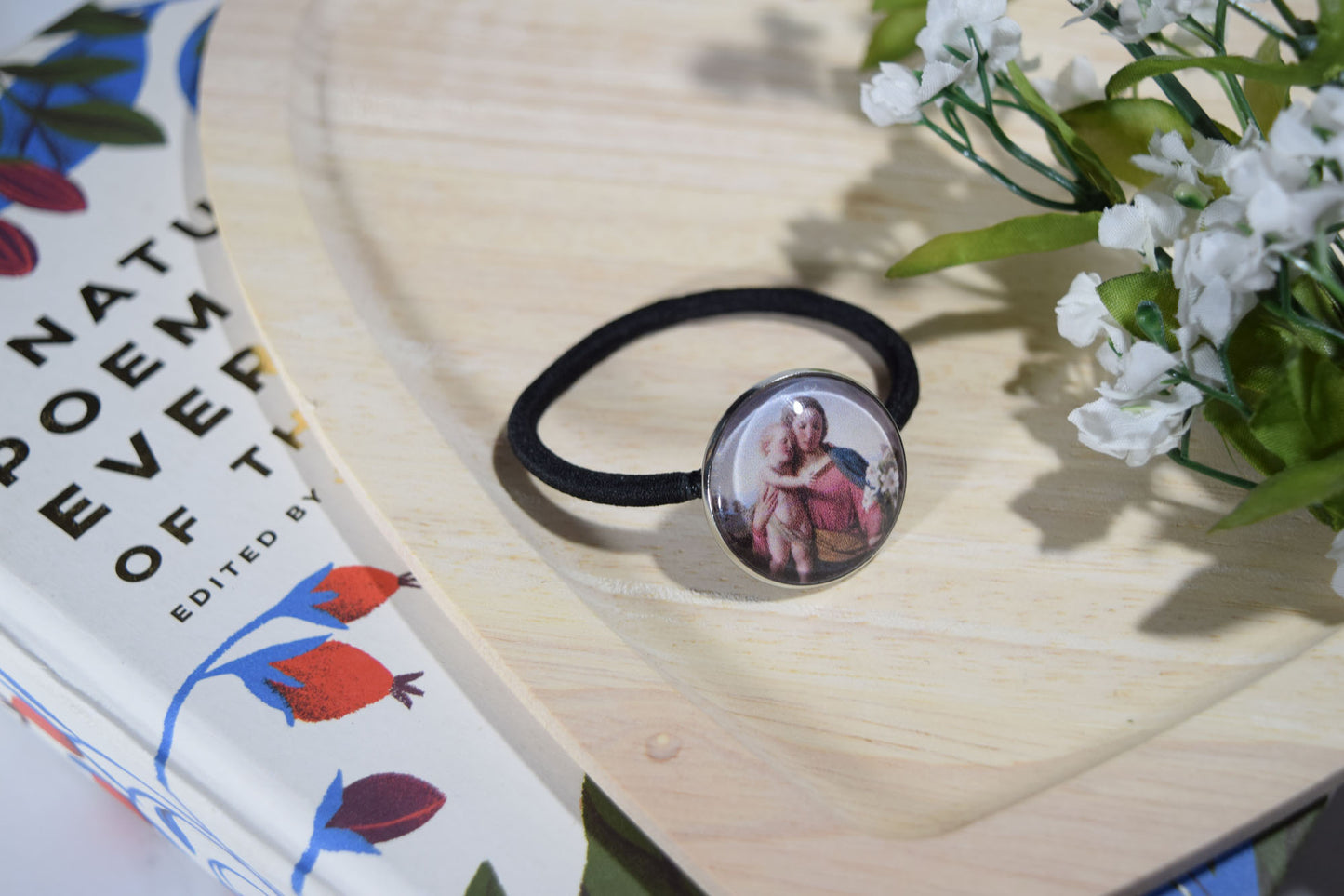 Our Lady & Jesus hair tie