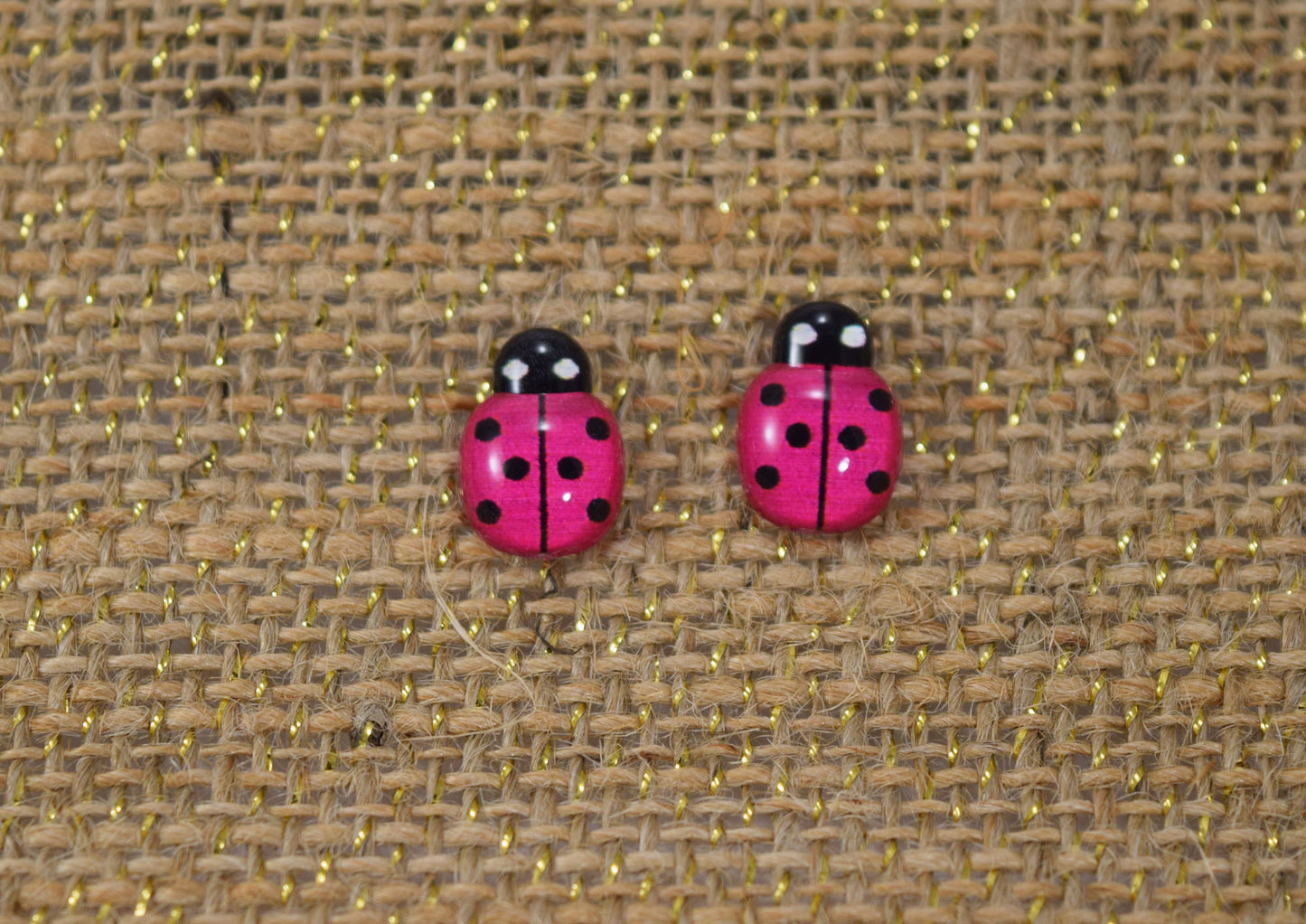 Kid’s Saint Earrings - Mary’s Ladybeetles