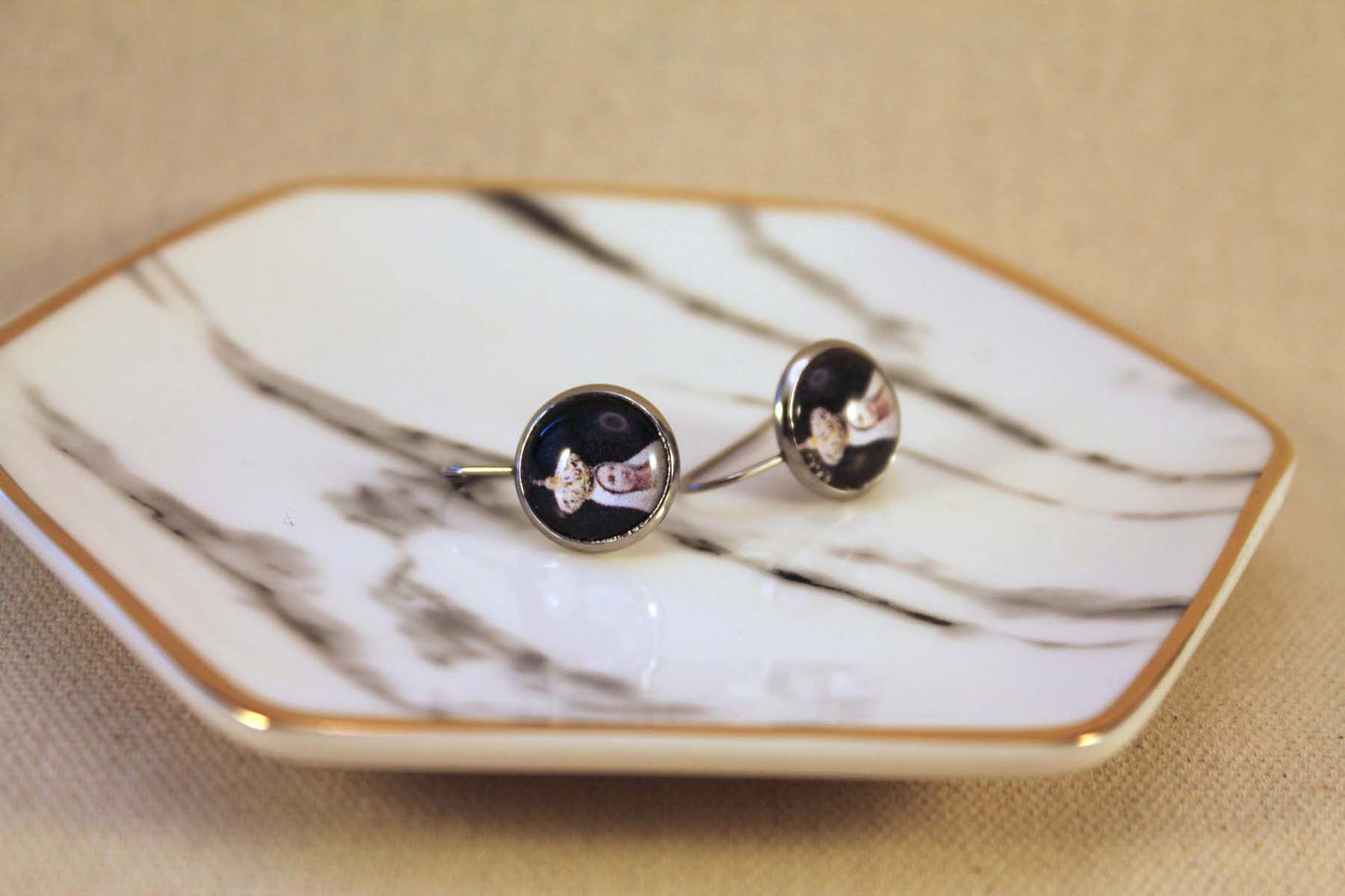 Our Lady of Fatima Earrings - Joyful Mama Joyful Baby