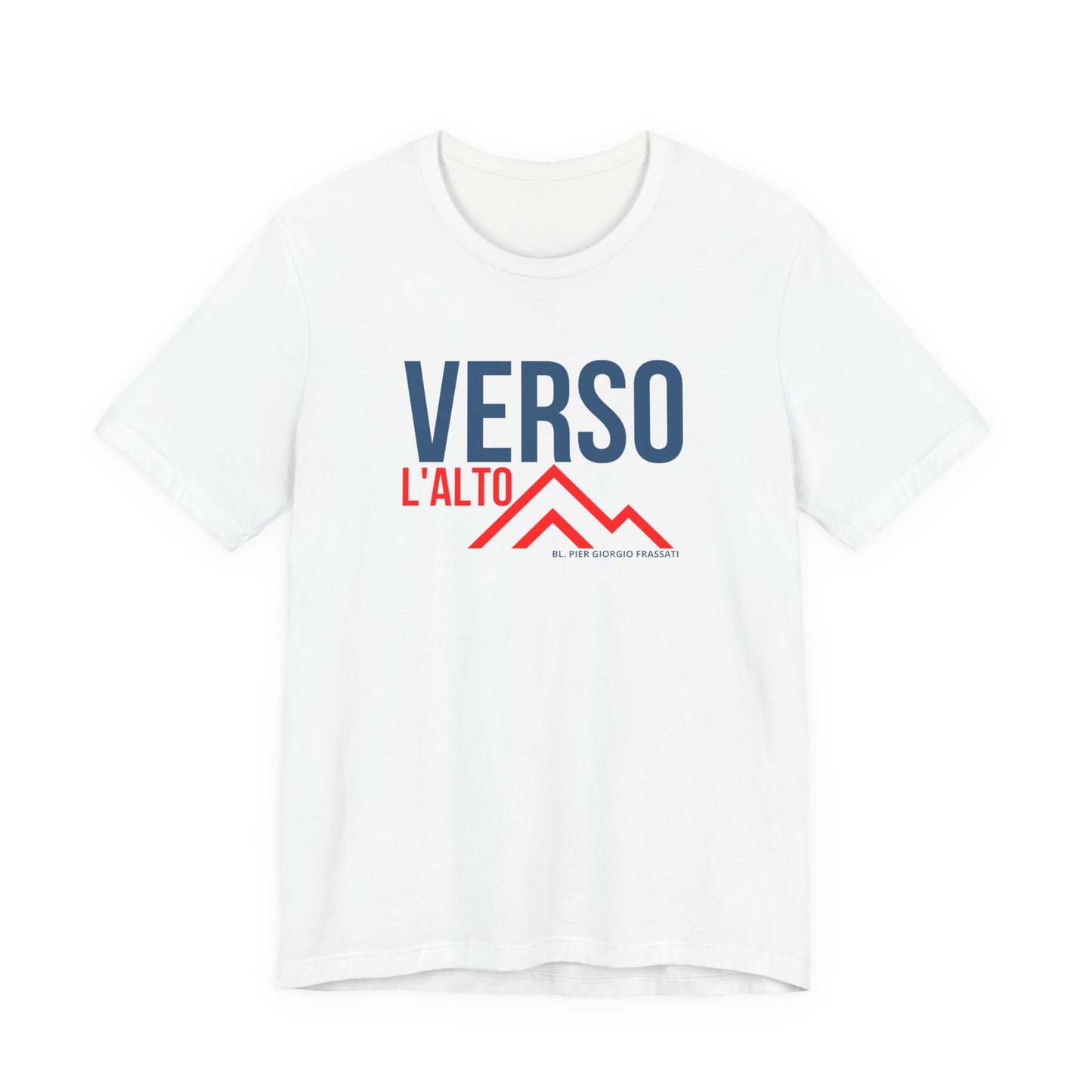 Verso L'Alto- Unisex Jersey Short Sleeve Tee- Catholic Mens tee