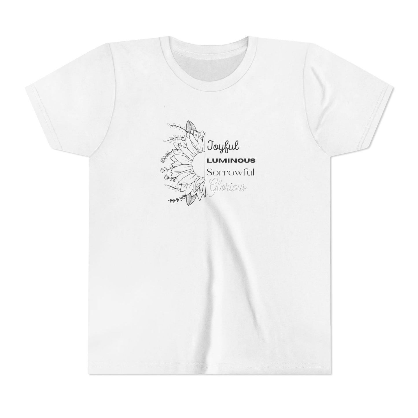 Mysteries of the Rosary YOUTH T-shirt