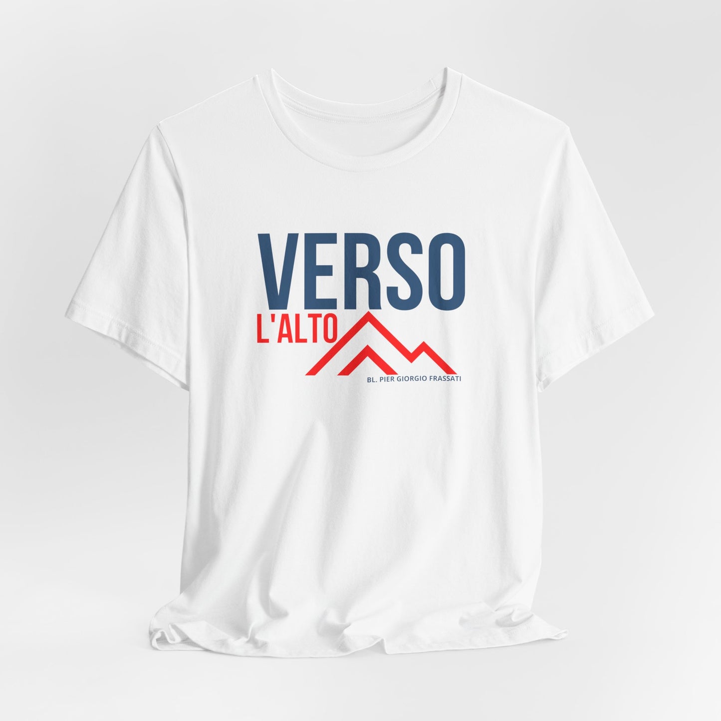 Verso L'Alto- Unisex Jersey Short Sleeve Tee- Catholic Mens tee