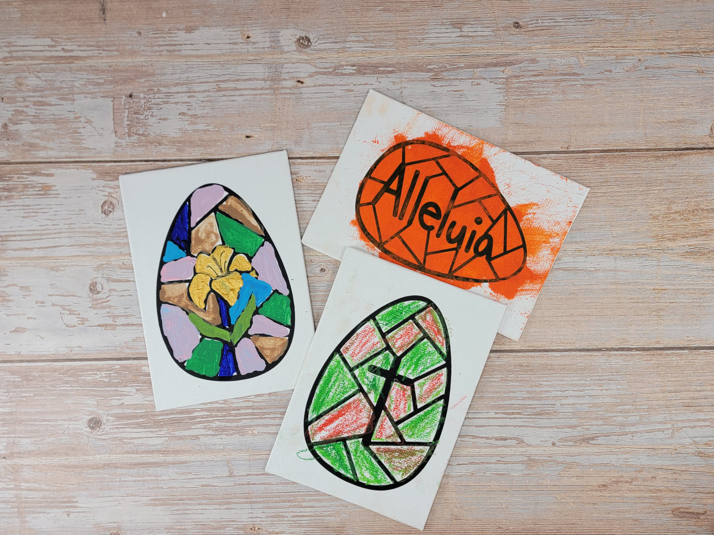 Easter Eggs - Kids Paint your own Canvas