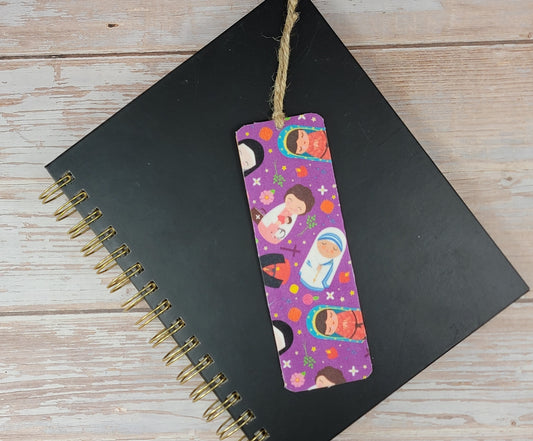Female Saint Dolls Wood Bookmark