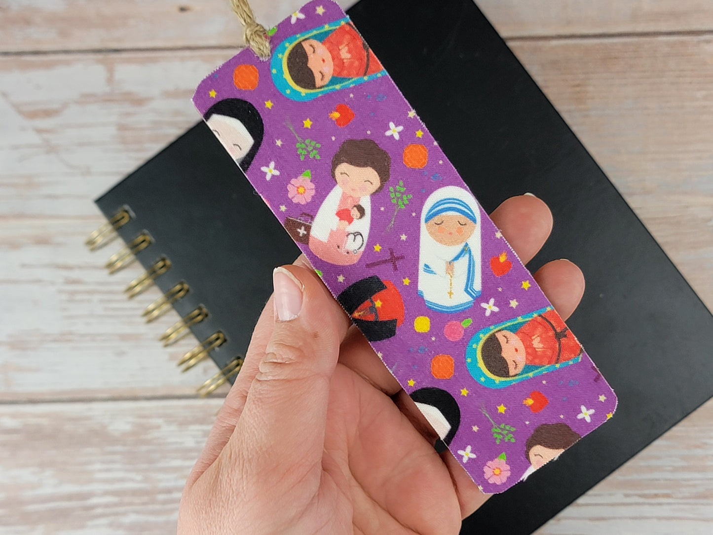 Female Saint Dolls Wood Bookmark