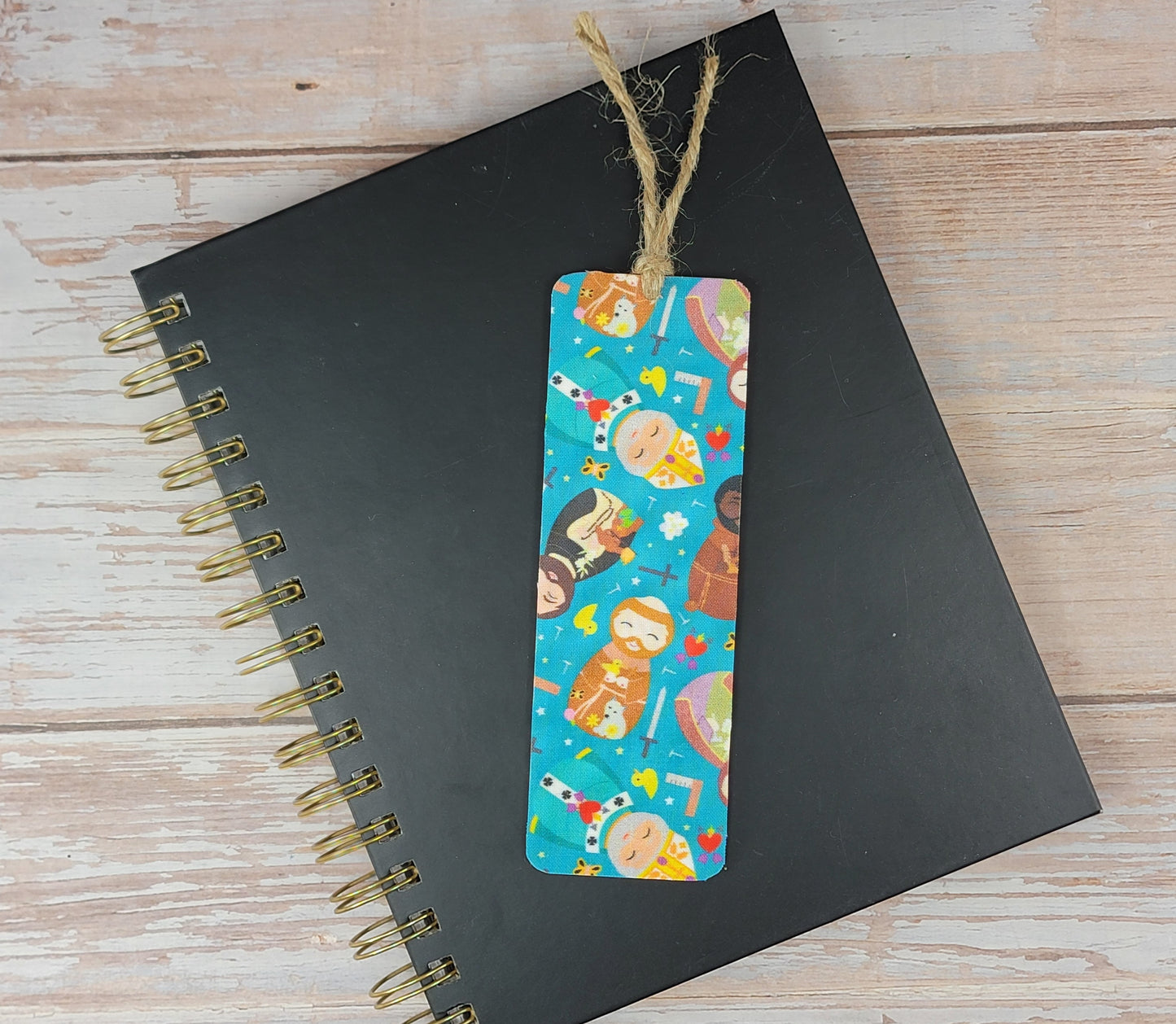 Male Saint Dolls Wood Bookmark