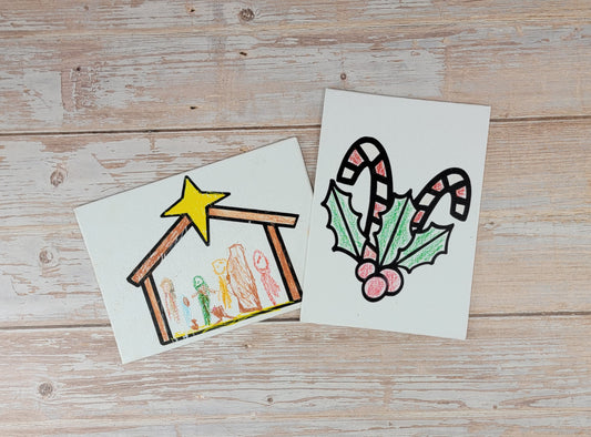 Christmas Kids Paint Your Own Canvas | Catholic Craft Kit | Kids Religious Craft | Homeschool Activity (Copy)