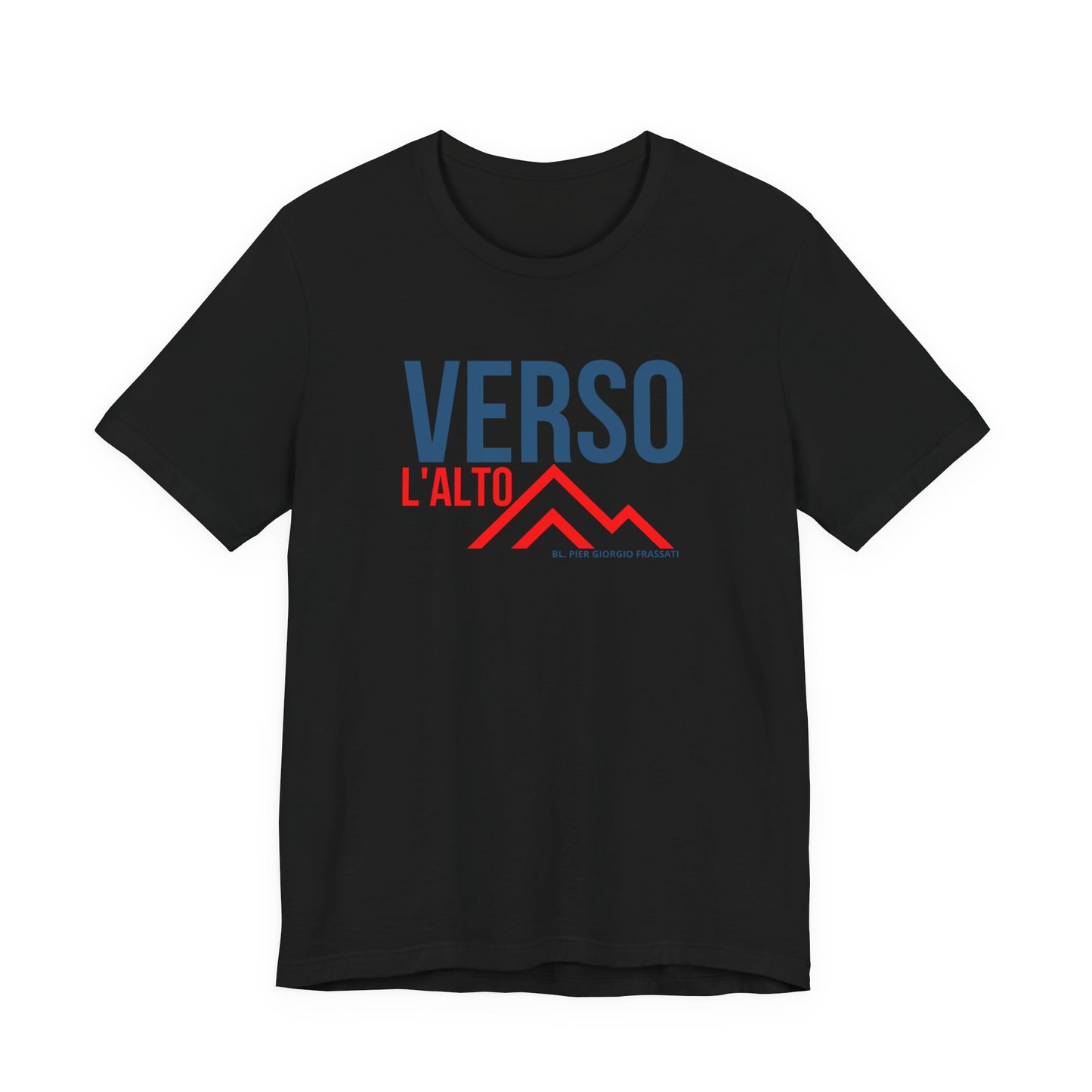 Verso L'Alto- Unisex Jersey Short Sleeve Tee- Catholic Mens tee
