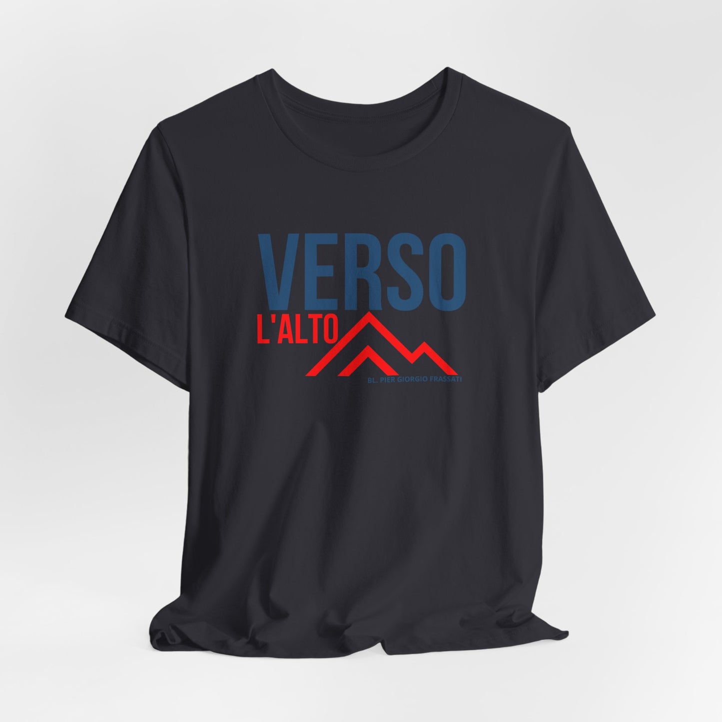 Verso L'Alto- Unisex Jersey Short Sleeve Tee- Catholic Mens tee