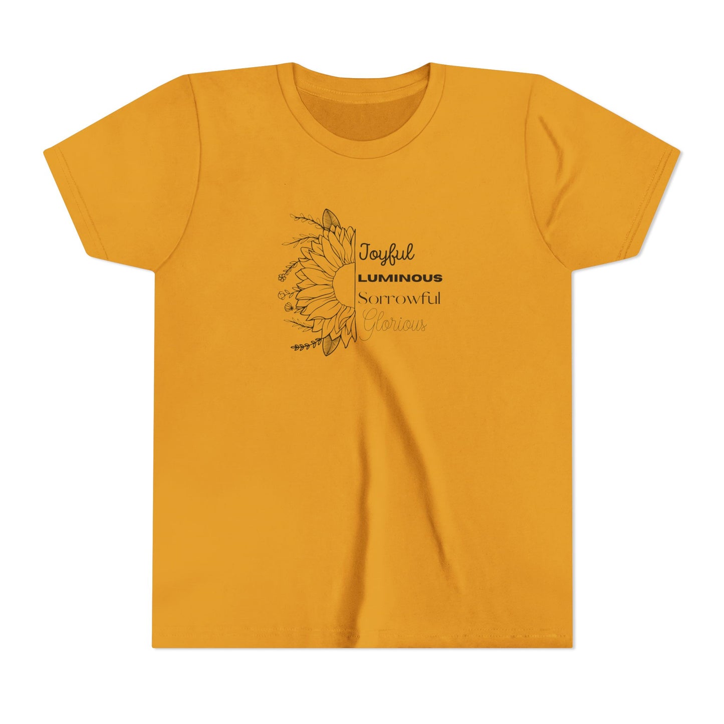 Mysteries of the Rosary YOUTH T-shirt