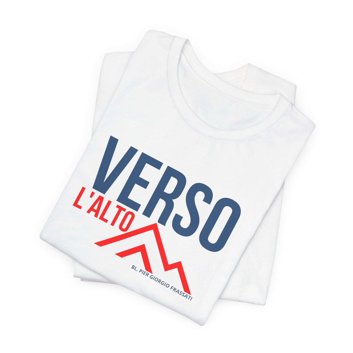 Verso L'Alto- Unisex Jersey Short Sleeve Tee- Catholic Mens tee