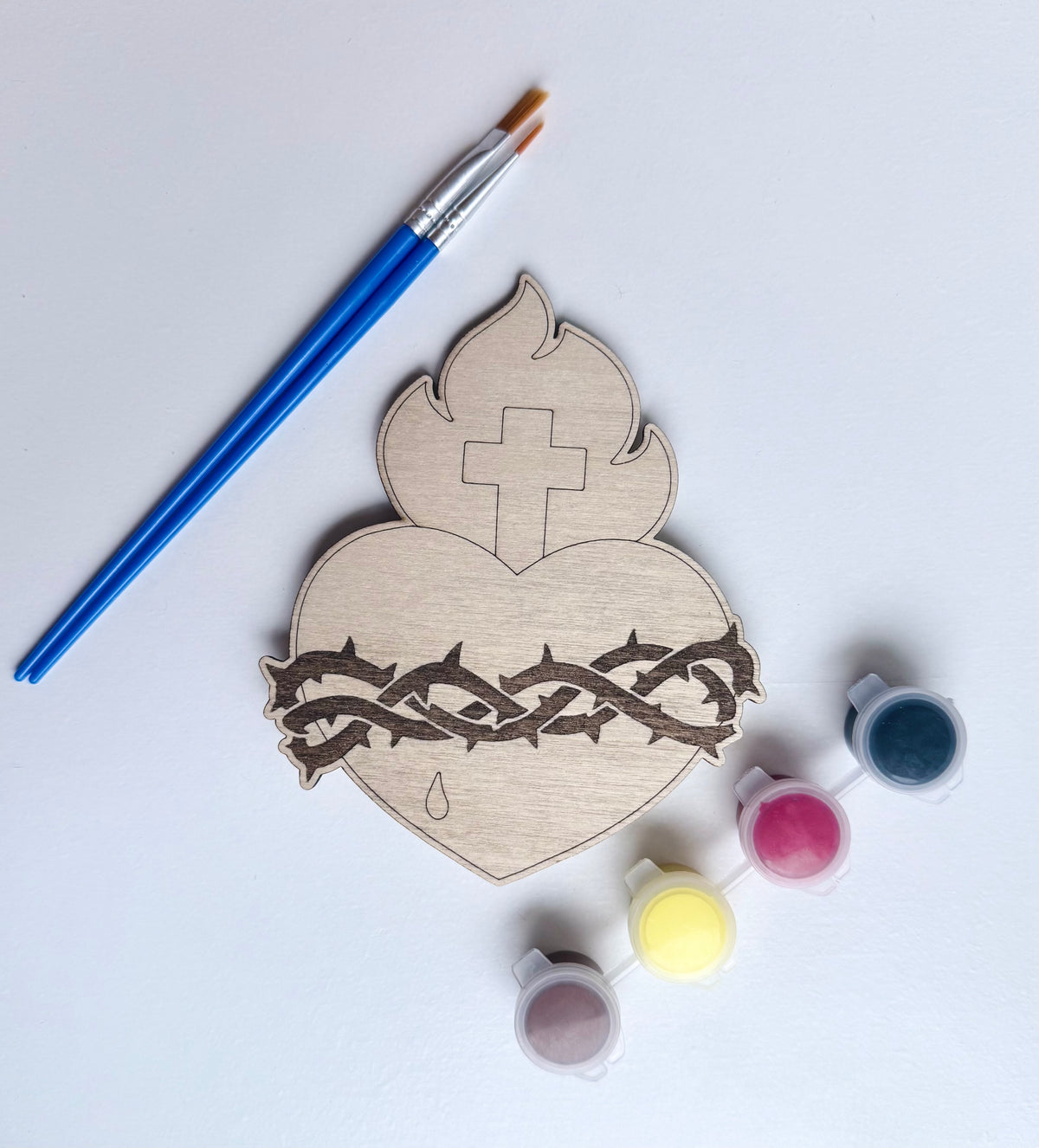 Sacred Heart of Jesus pin -All Saints Day costume prop