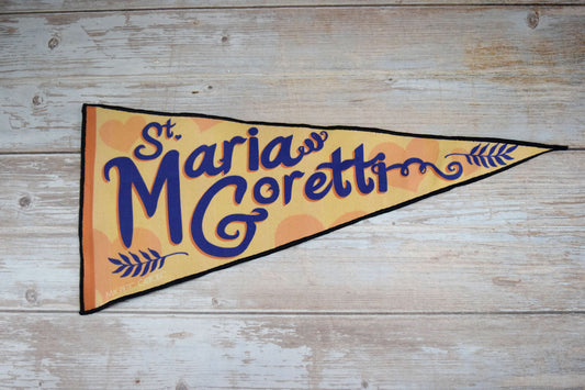 St Maria Goretti Catholic Wall Pennant