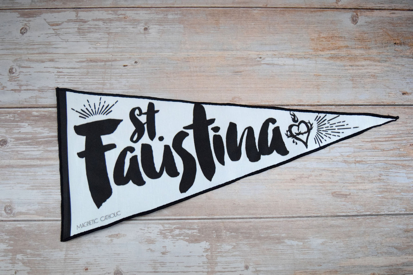 St Faustina Catholic Wall Pennant