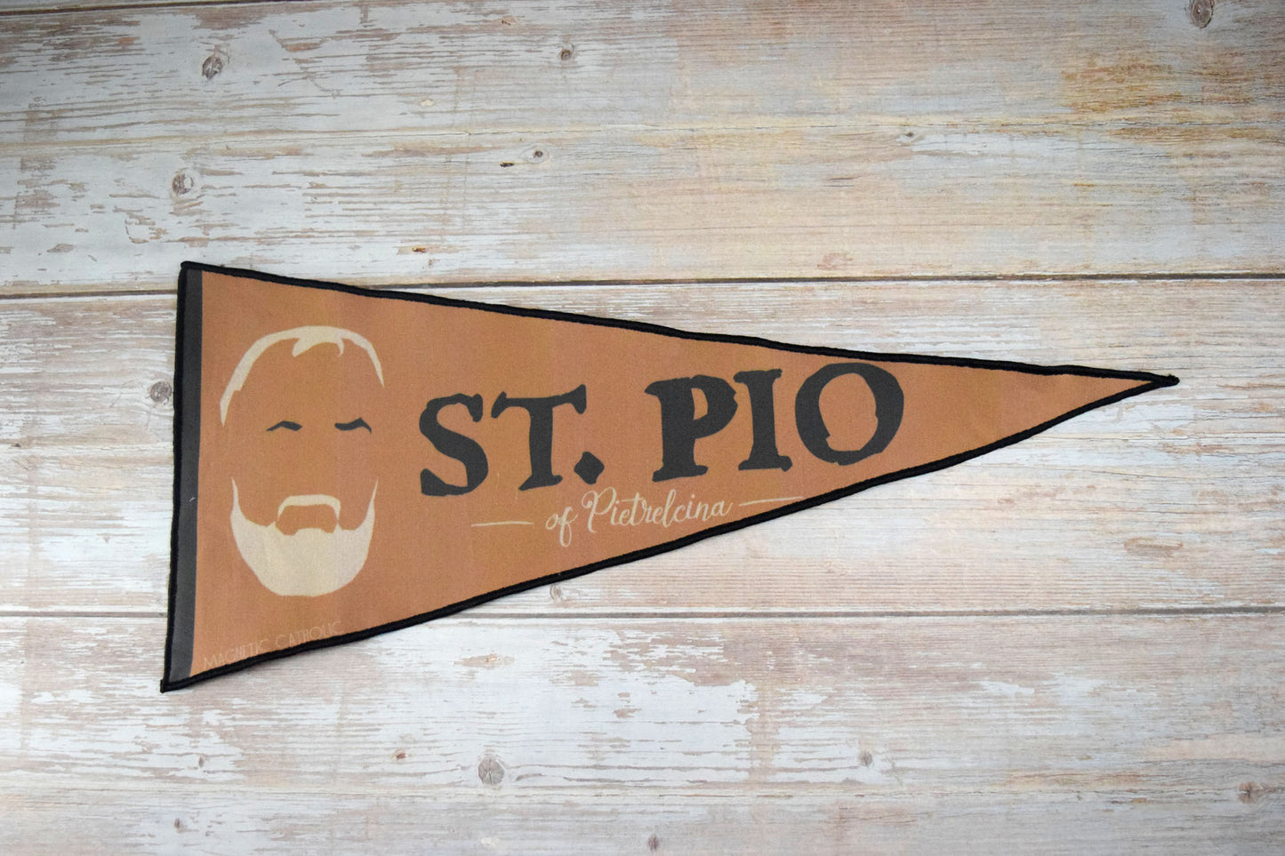 St Padre Pio Catholic Wall Pennant