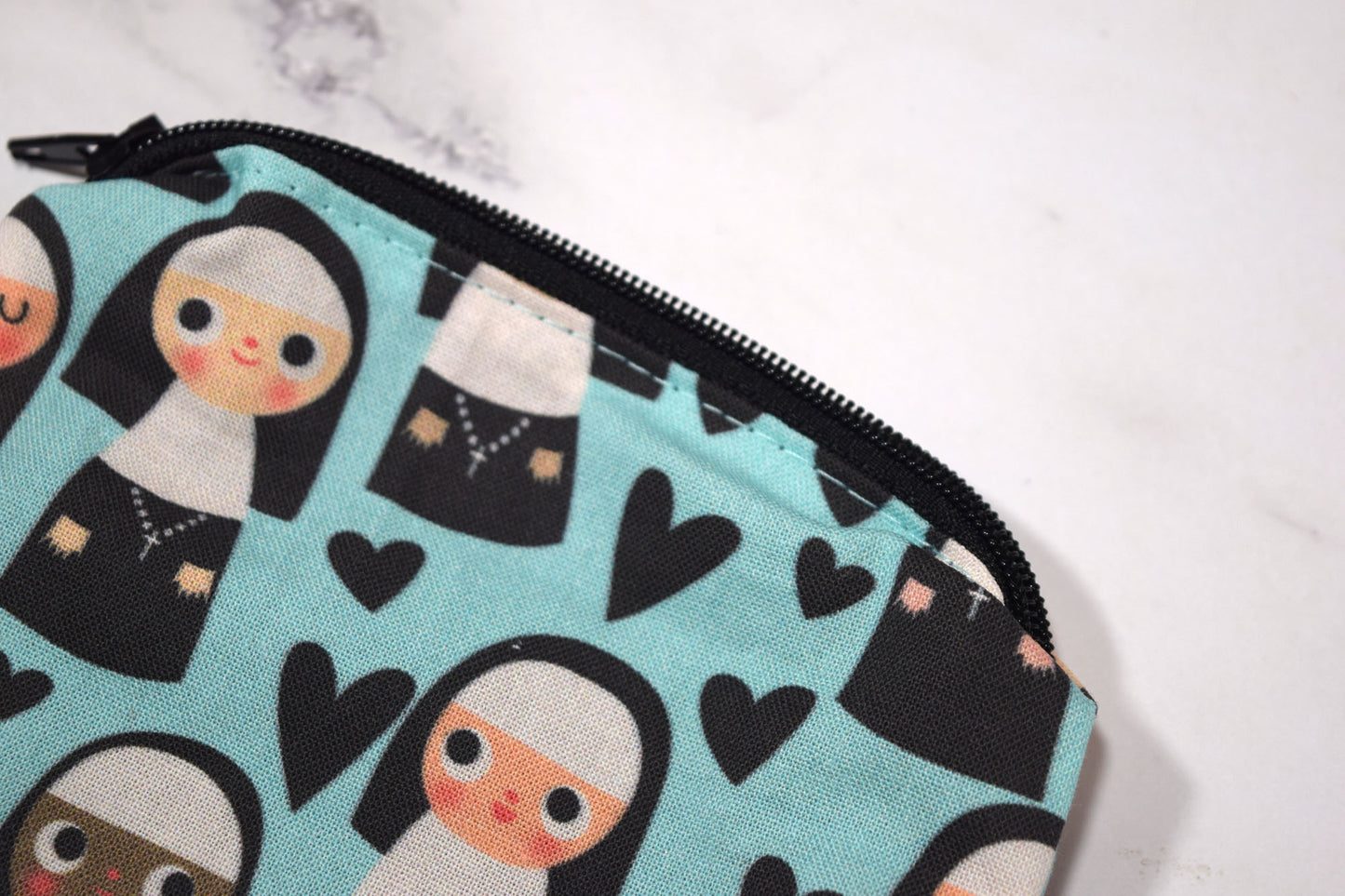 Small Zipper Rosary Pouch - Nuns