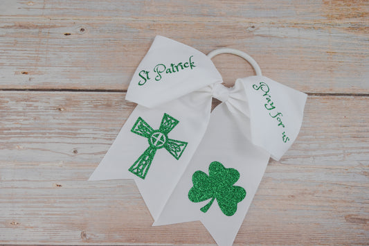 St Patrick Cheer Bow