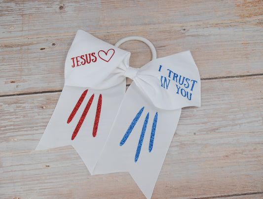 Divine Mercy Cheer Bow