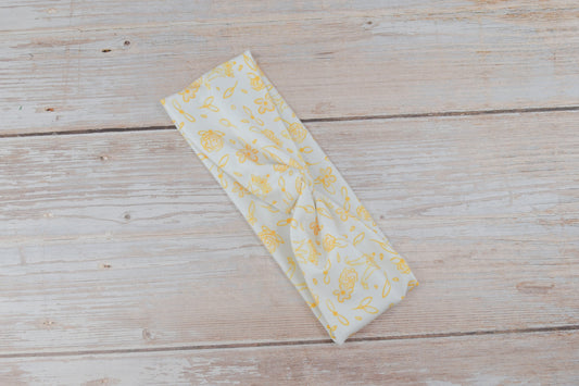 KID SIZED Mary's Gold Twist Headband