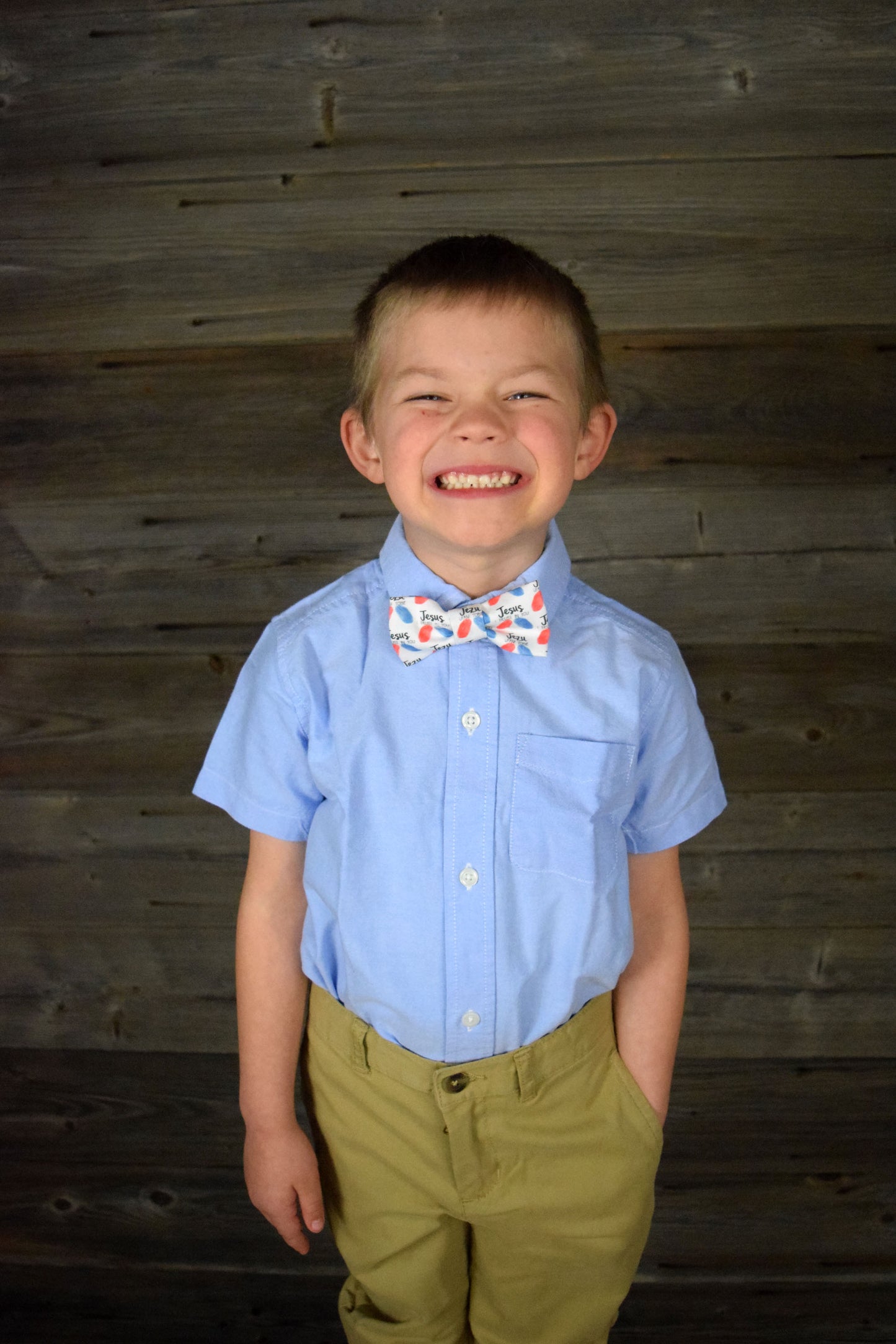 Adjustable Youth Divine Mercy Bow Tie