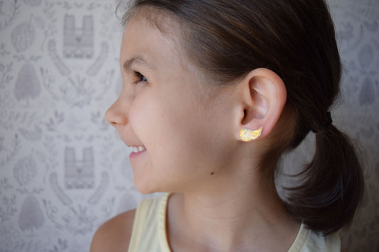 archangel earrings, catholic kid earrings