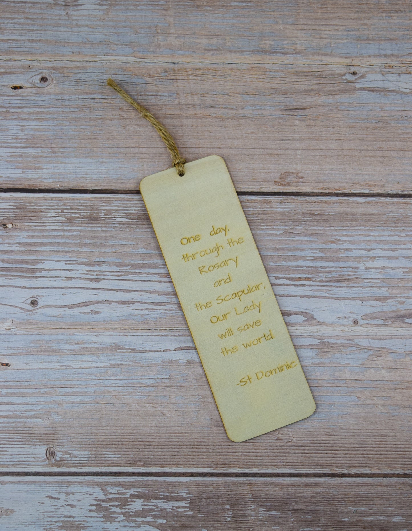 Scapular Wood Bookmark