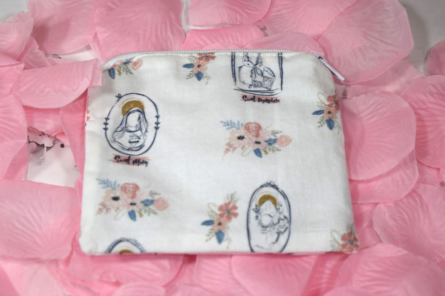 Small Zipper Rosary Pouch - Saint Portraits